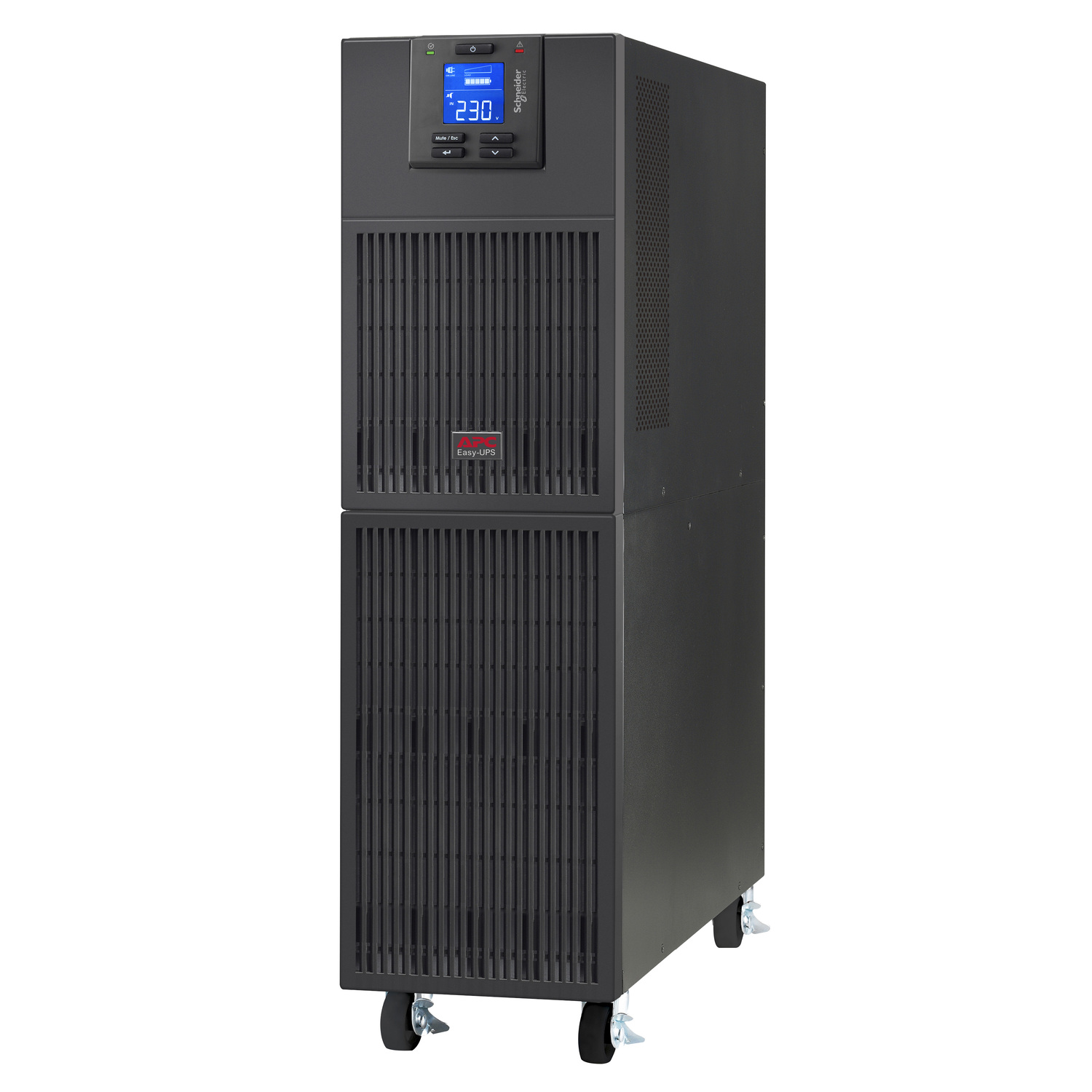 Vista frontal de la unidad UPS APC 6000VA de alta densidad