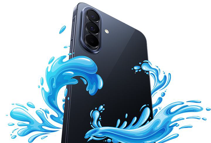 Smartphone Galaxy A57 5G con resistencia al agua IP68