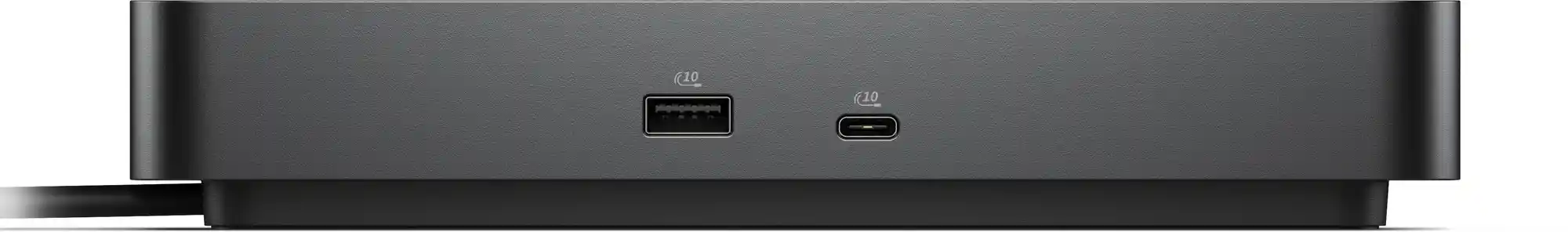 Panel trasero con puertos DisplayPort HDMI y USB de la Dell Pro WD25
