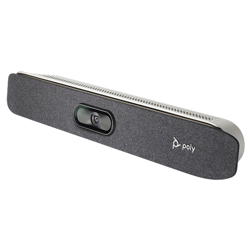Barra de video Poly Studio X30 de dise&ntilde;o compacto para salas peque&ntilde;as