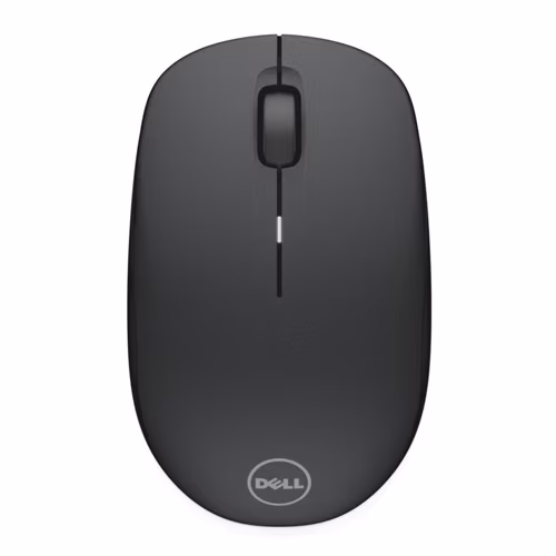 Mouse inal&aacute;mbrico Dell WM126 negro con dise&ntilde;o ergon&oacute;mico y compacto