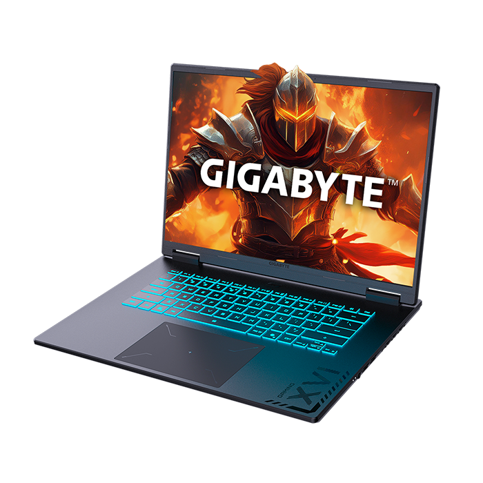 Detalle del teclado y chasis de pl&aacute;stico resistente de la Gigabyte A16
