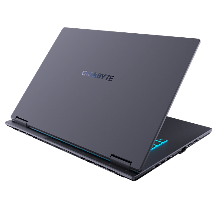 Vista lateral mostrando puertos USB Tipo-C y conectividad Wi-Fi 6E