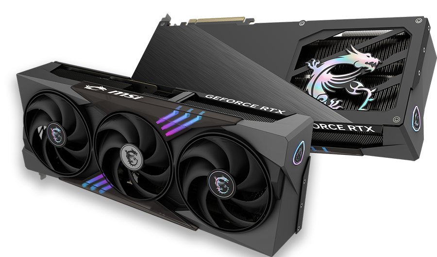 Vista frontal y posterior de Tarjeta de Video Geforce RTX 5090 32G GAMING TRIO OC