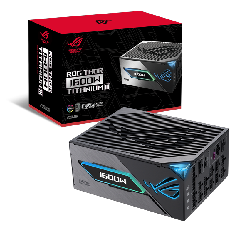 Iluminaci&oacute;n ARGB Aura Sync en la fuente de poder ASUS