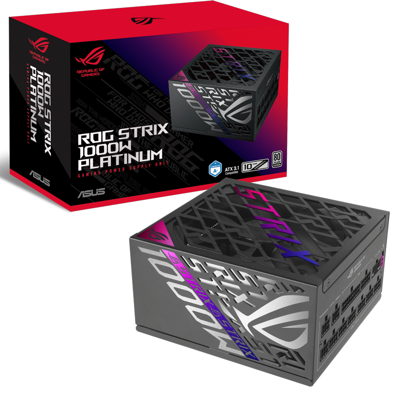 Componentes internos y protecciones de la fuente ROG Strix