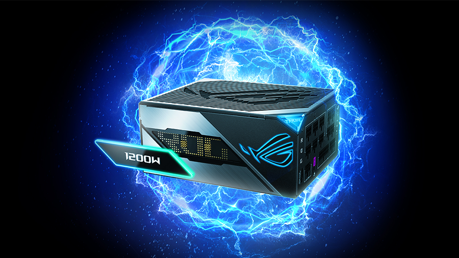 Fuente de poder ROG Thor 1200W Platinum III con pantalla OLED y dise&ntilde;o premium