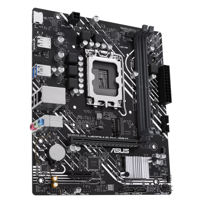Ranura PCIe 4.0 x16 y almacenamiento M.2 de la ASUS PRIME H610