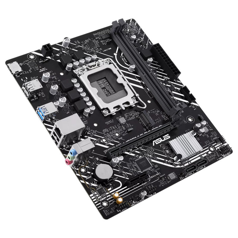 Panel trasero con puertos USB y HDMI de la ASUS PRIME H610