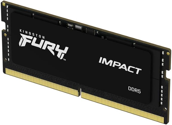 Memoria Kingston Fury Impact DDR5 instalada en un computador port&aacute;til