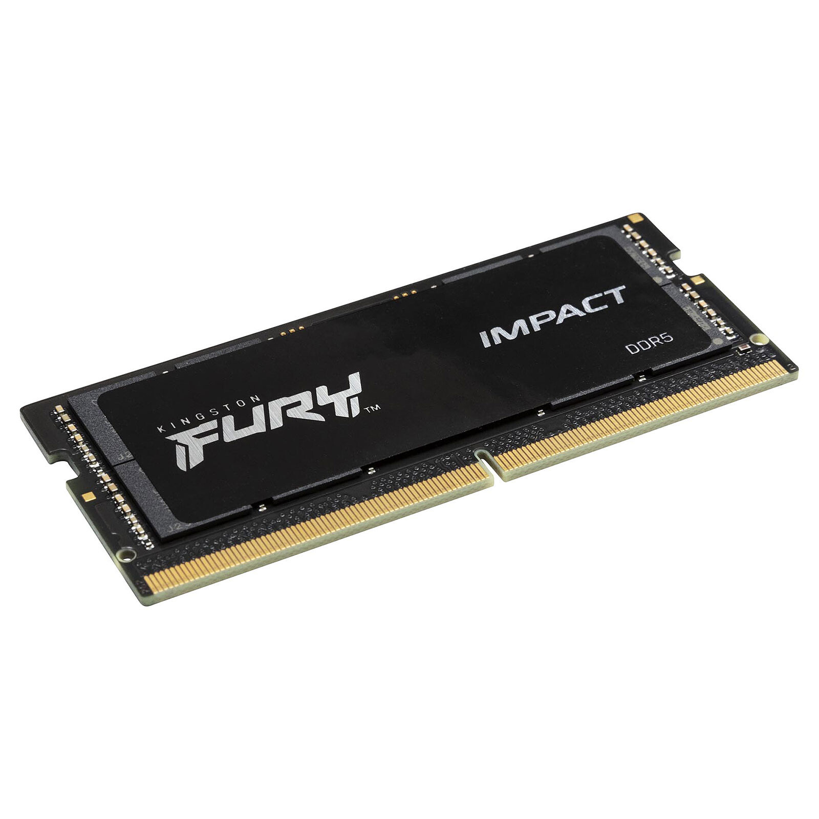 Detalle de los chips de memoria y etiqueta Kingston Fury Impact