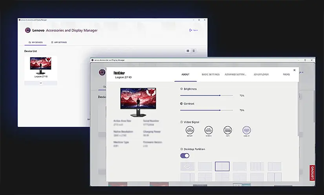  Vista frontal del monitor girado en posici&oacute;n vertical o modo retrato, demostrando la versatilidad de su soporte ergon&oacute;mico para diferentes tipos de uso profesional o gaming.