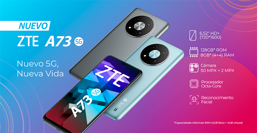 Celular ZTE A73 5G - Nuevo 5G, Nueva Vida