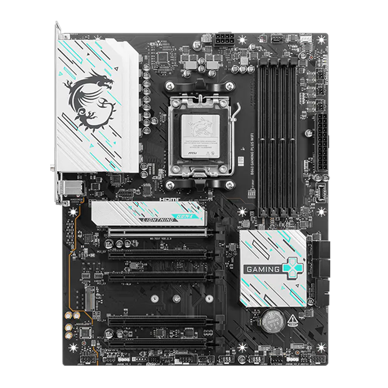 Placa madre MSI B840 GAMING PLUS WIFI dise&ntilde;ada para PC con IA