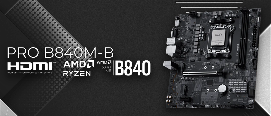 Placa madre MSI PRO B840M-B con soporte para IA y dise&ntilde;o mATX