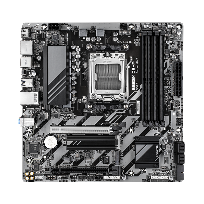 Placa madre GIGABYTE B850M D3HP con dise&ntilde;o Micro ATX y z&oacute;calo AM5
