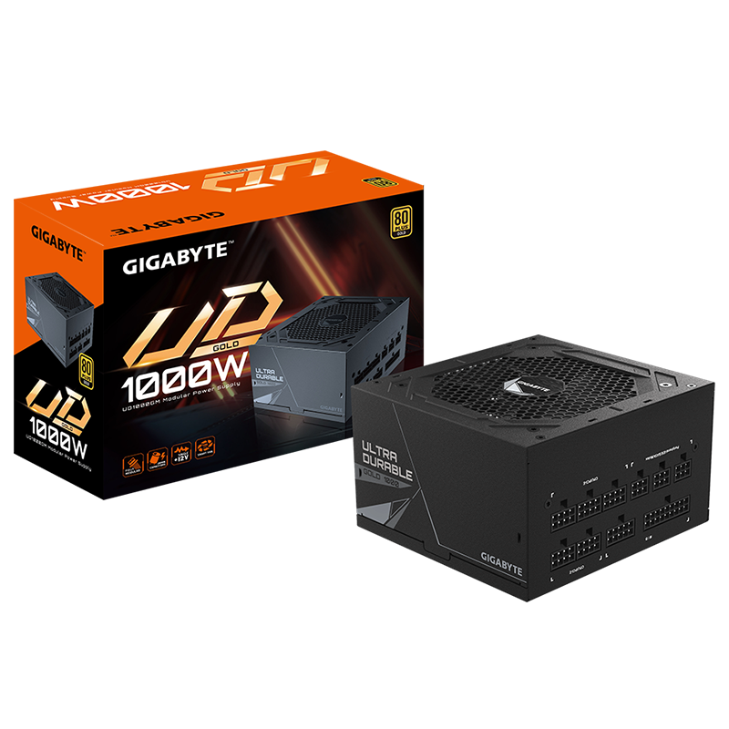 Fuente de poder GIGABYTE UD1000GM con certificaci&oacute;n 80 PLUS Gold