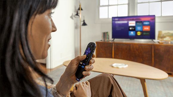 Control remoto Roku con b&uacute;squeda por voz para streaming en TV compatible con Roku Stick HD