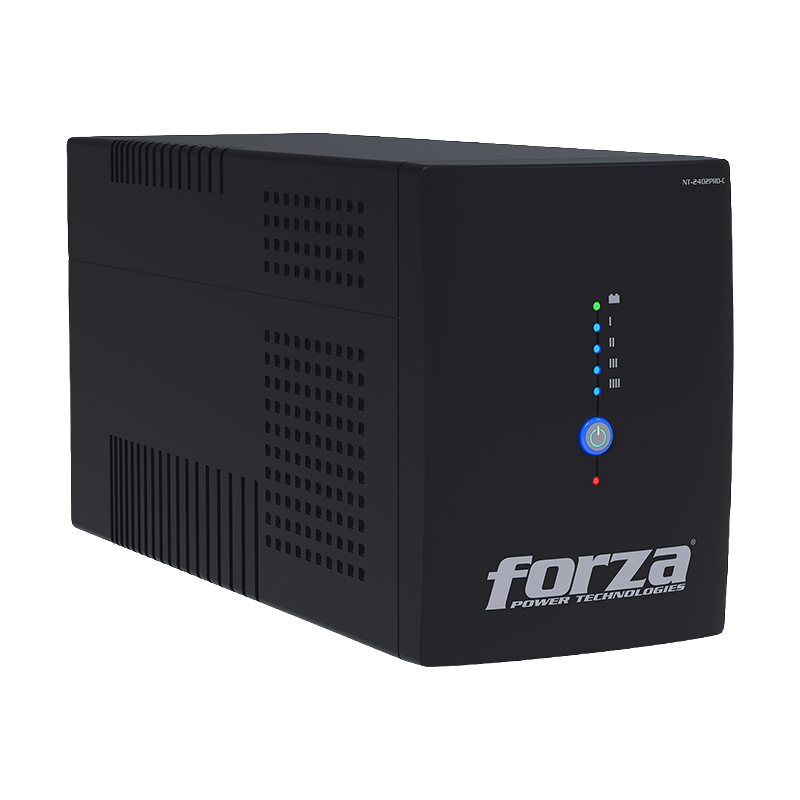 UPS interactiva inteligente Forza NT-2402PRO-C con indicadores LED de carga