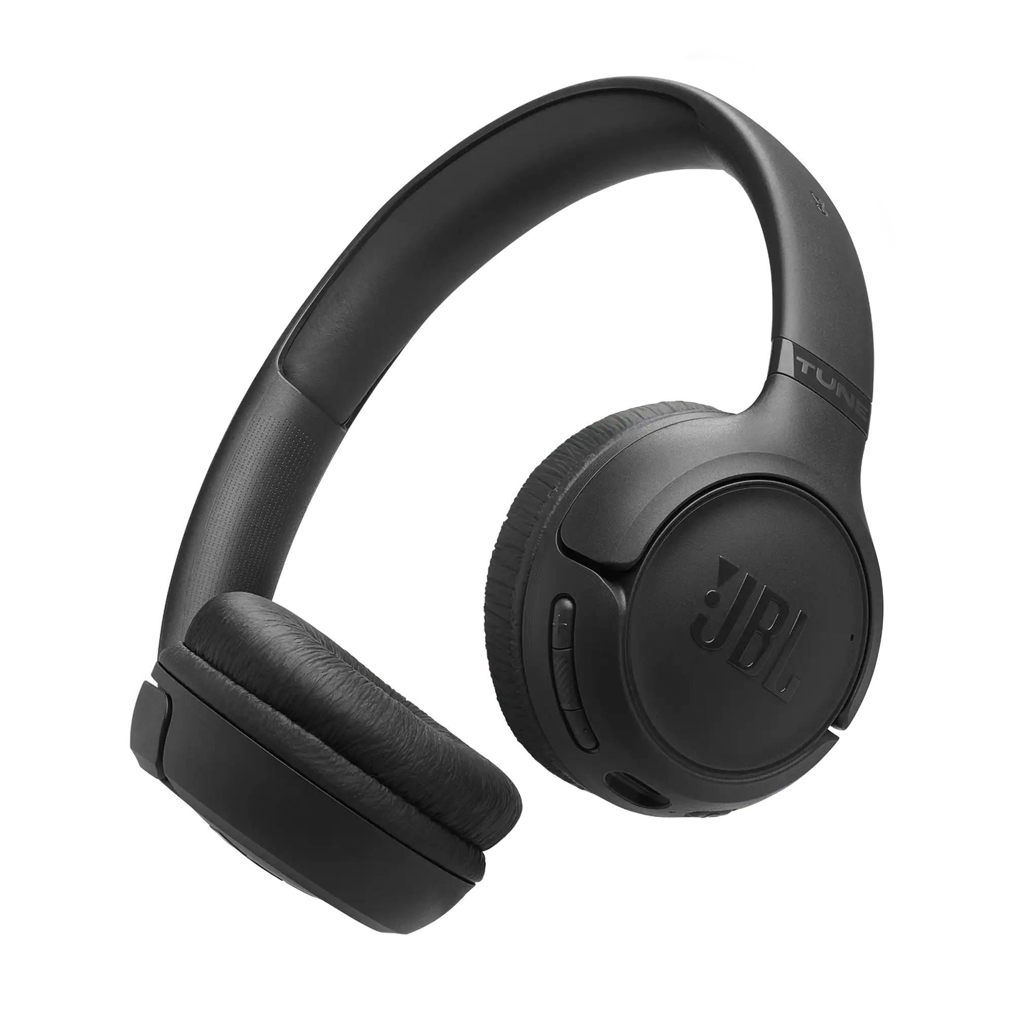 Aud&iacute;fonos JBL Tune 530BT plegados para f&aacute;cil transporte