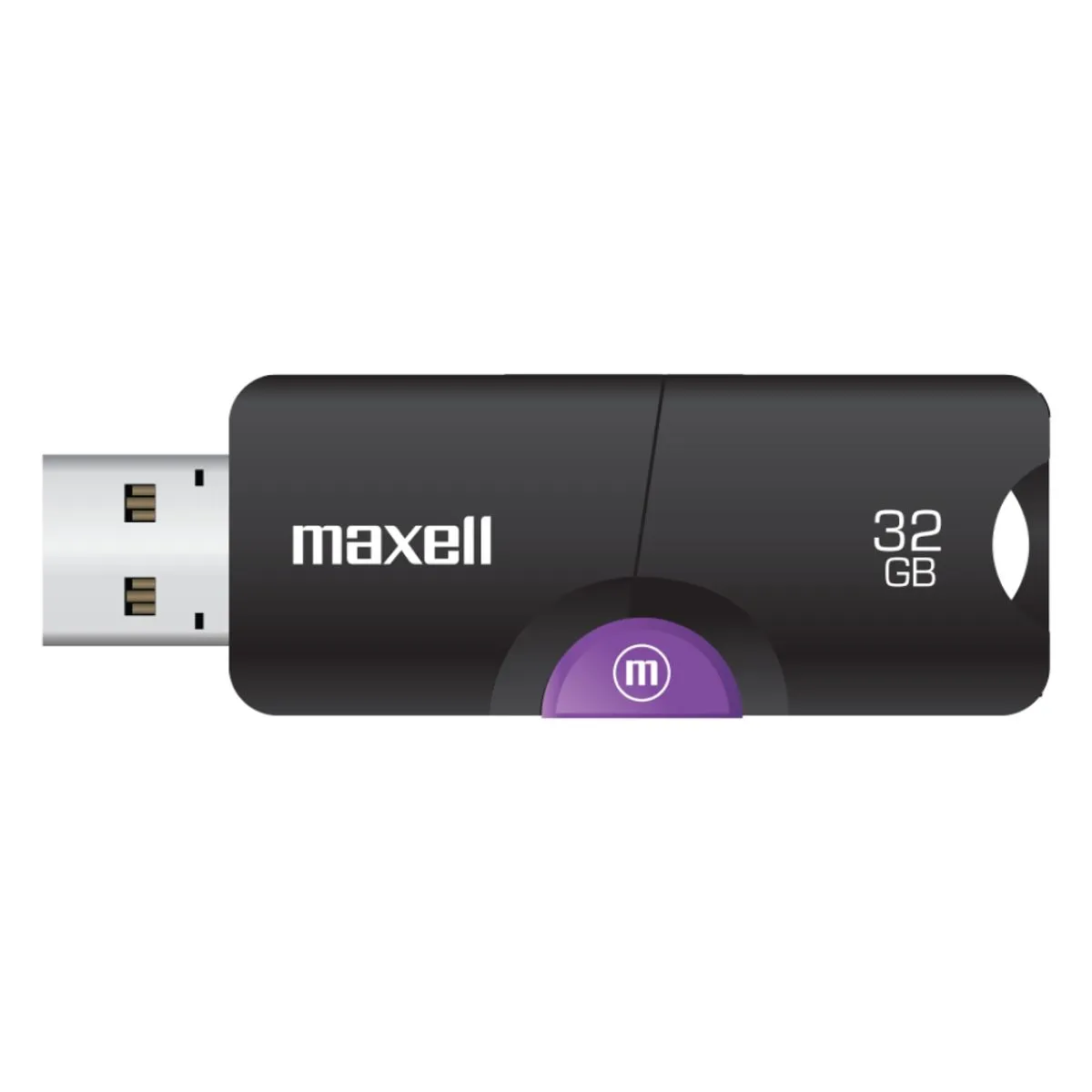 Pendrive Maxell FLIX con dise&ntilde;o retr&aacute;ctil en color negro