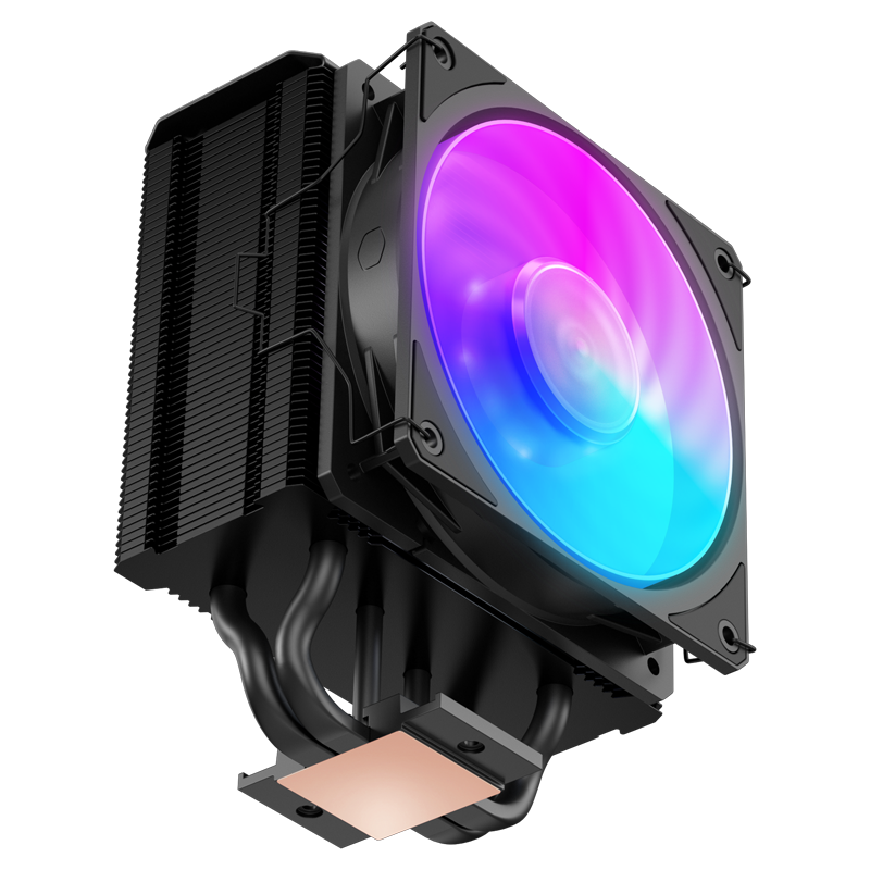 Detalle del ventilador Mobius 120 con iluminaci&oacute;n ARGB