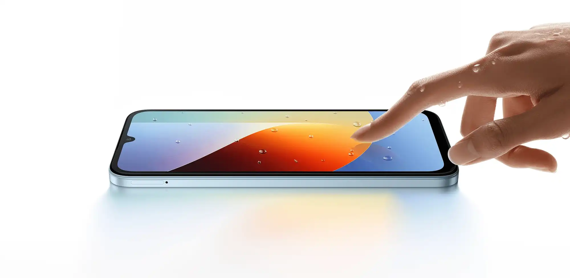 Celular Xiaomi Redmi A7 Pro 64GB detalle del m&oacute;dulo de c&aacute;mara trasera y acabado elegante