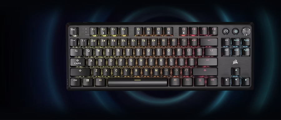 Teclado Gamer Inal&aacute;mbrico Mec&aacute;nico K70 CORE TKL RGB