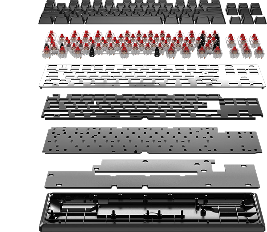 Teclado Gamer Inal&aacute;mbrico Mec&aacute;nico K70 CORE TKL RGB