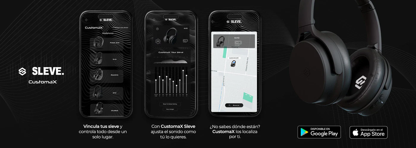 Aud&iacute;fonos Bluetooth Sleve Evo ideales para m&uacute;sica, llamadas y uso deportivo