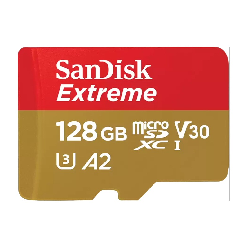 Tarjeta de memoria SanDisk Extreme microSDXC de 128GB con adaptador