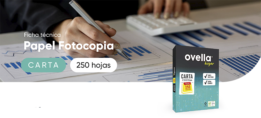 Resma de papel fotocopia tama&ntilde;o carta 250 hojas para impresoras y copias de oficina