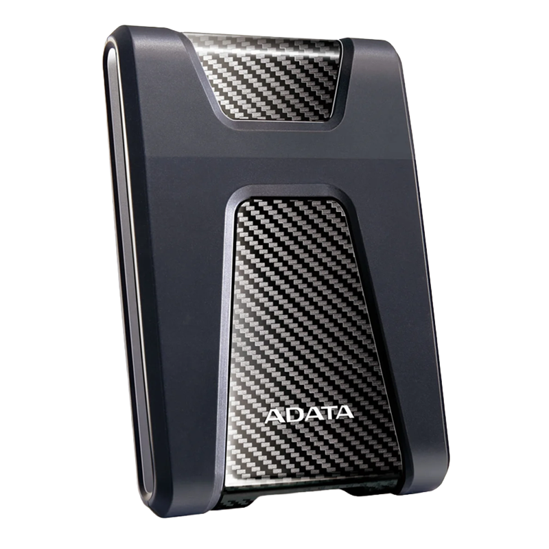 Detalle de la carcasa resistente y protectora del disco duro ADATA HD650