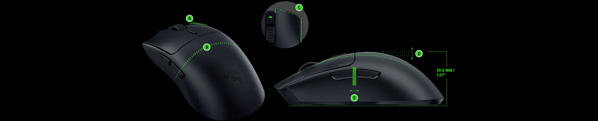 Mouse gamer Razer con sensor &oacute;ptico de alta precisi&oacute;n para gaming