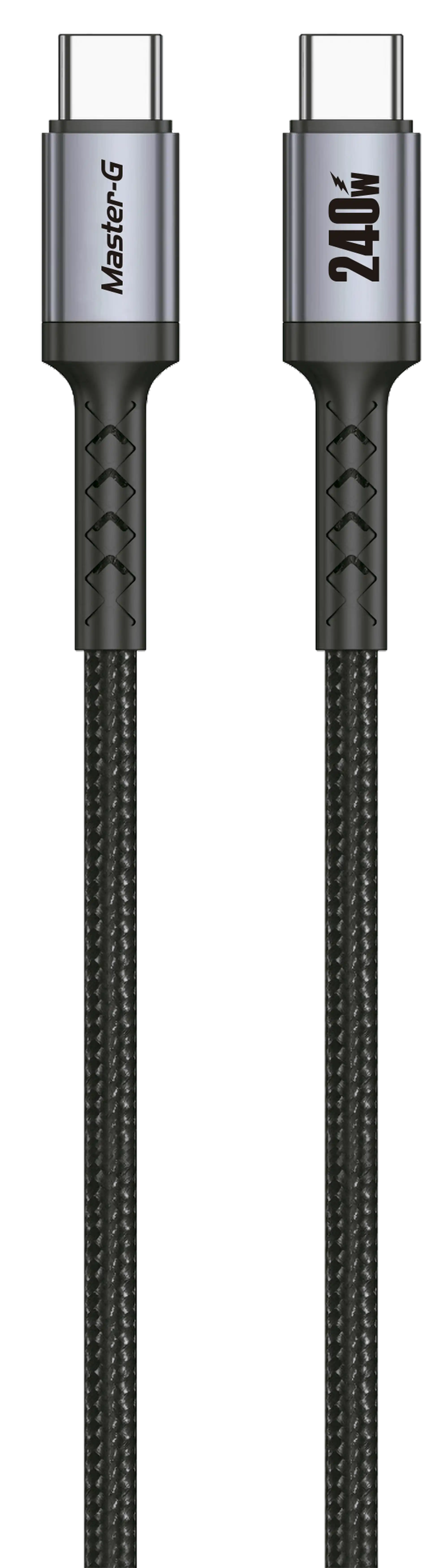 Conector USB Tipo C Master-G fabricado en acero inoxidable para carga r&aacute;pida y transferencia de datos