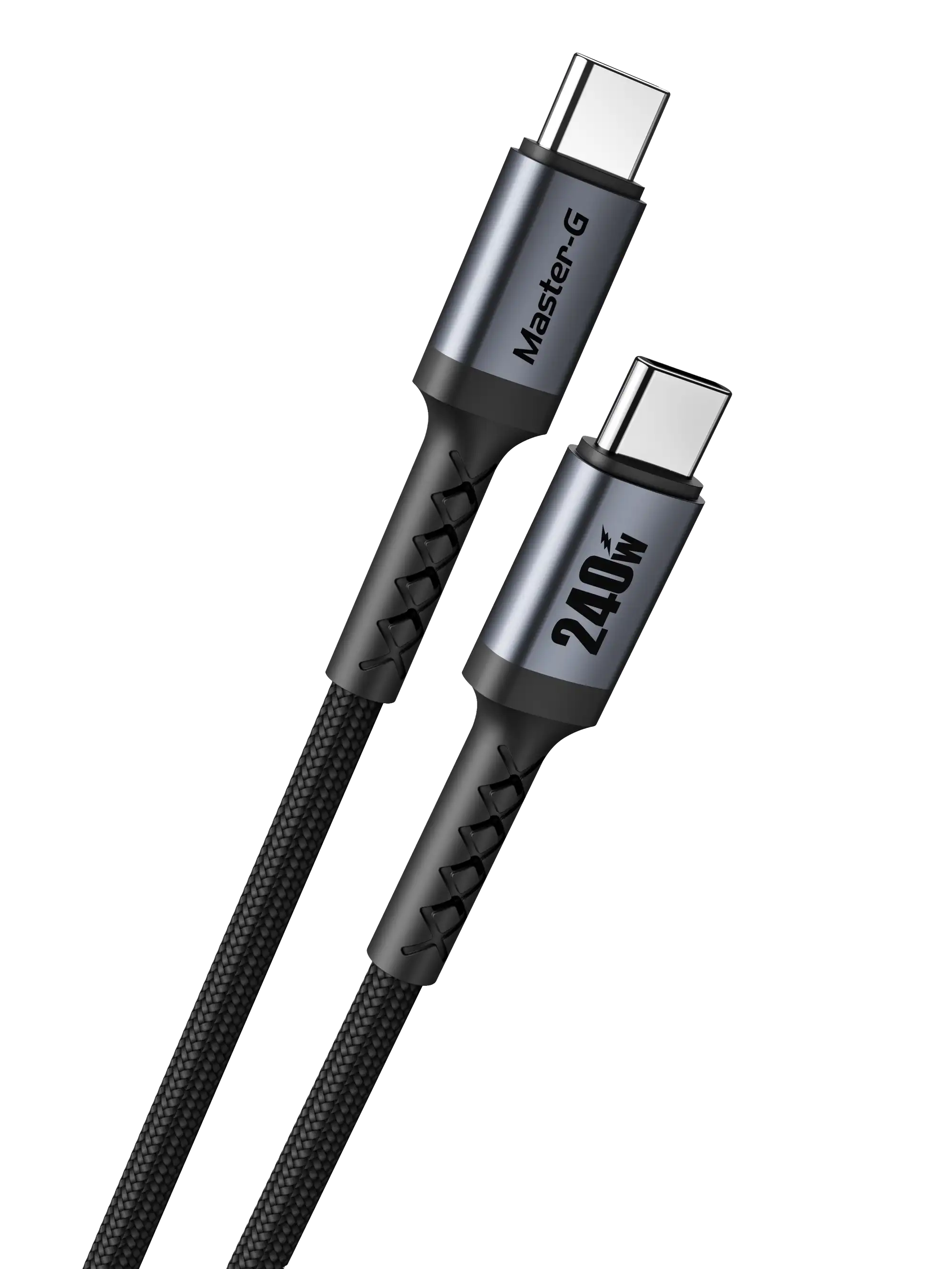 Cable USB Tipo C Dual Master-G de 1 metro con cuerpo trenzado y dise&ntilde;o de alta resistencia
