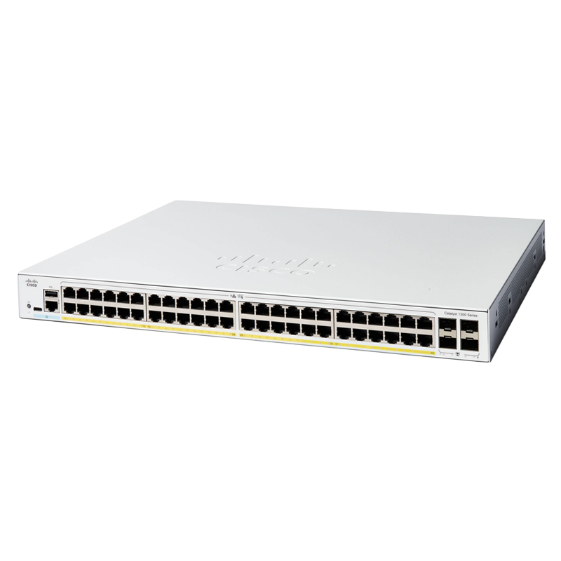 Switch Cisco Catalyst 1300 de 48 puertos con dise&ntilde;o montable en rack