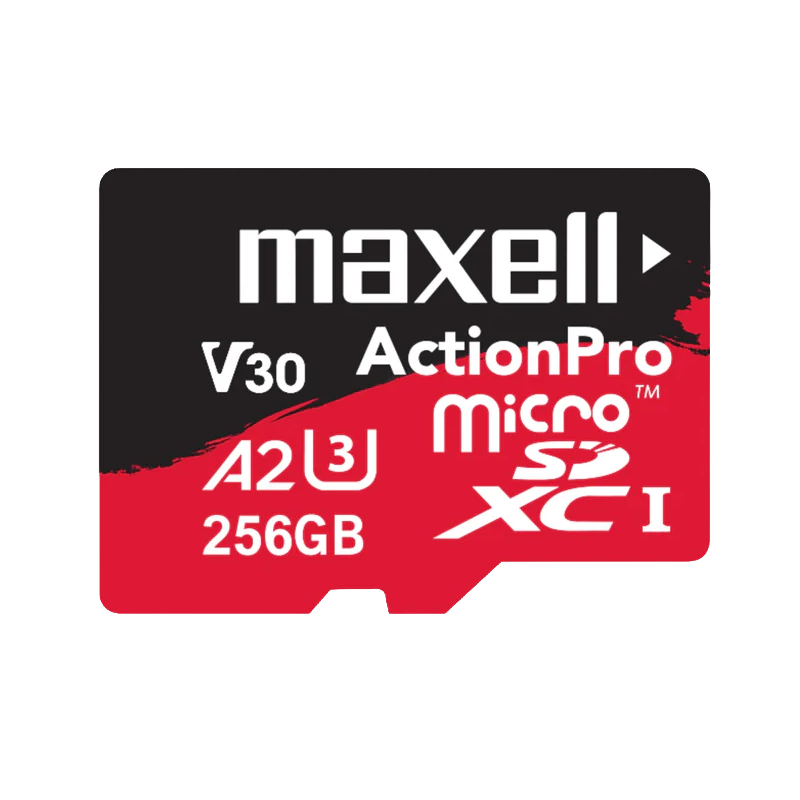Tarjeta MicroSD Maxell 256GB para grabaci&oacute;n de video 8K y 4K