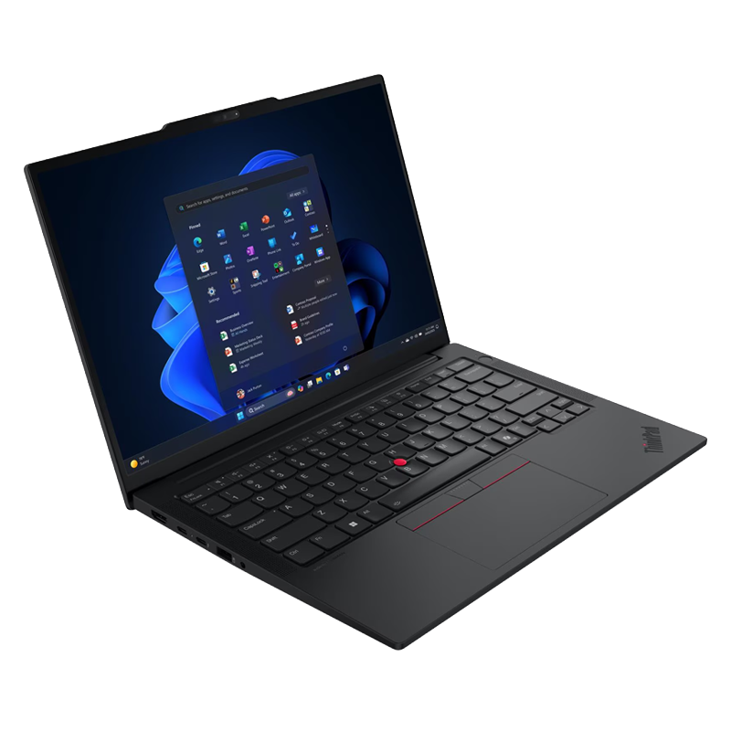 Vista superior del teclado retroiluminado del ThinkPad E14 Gen 7