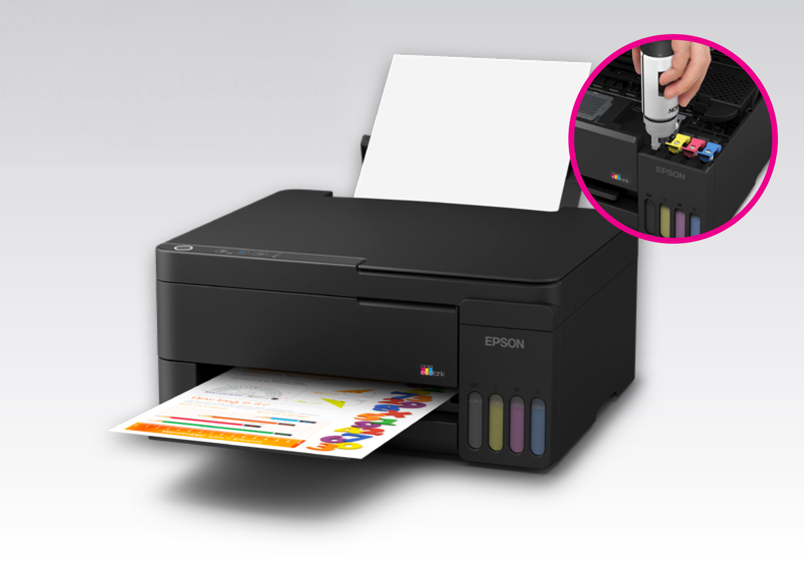 Impresora Multifuncional Epson EcoTank L3310 en funcionamiento