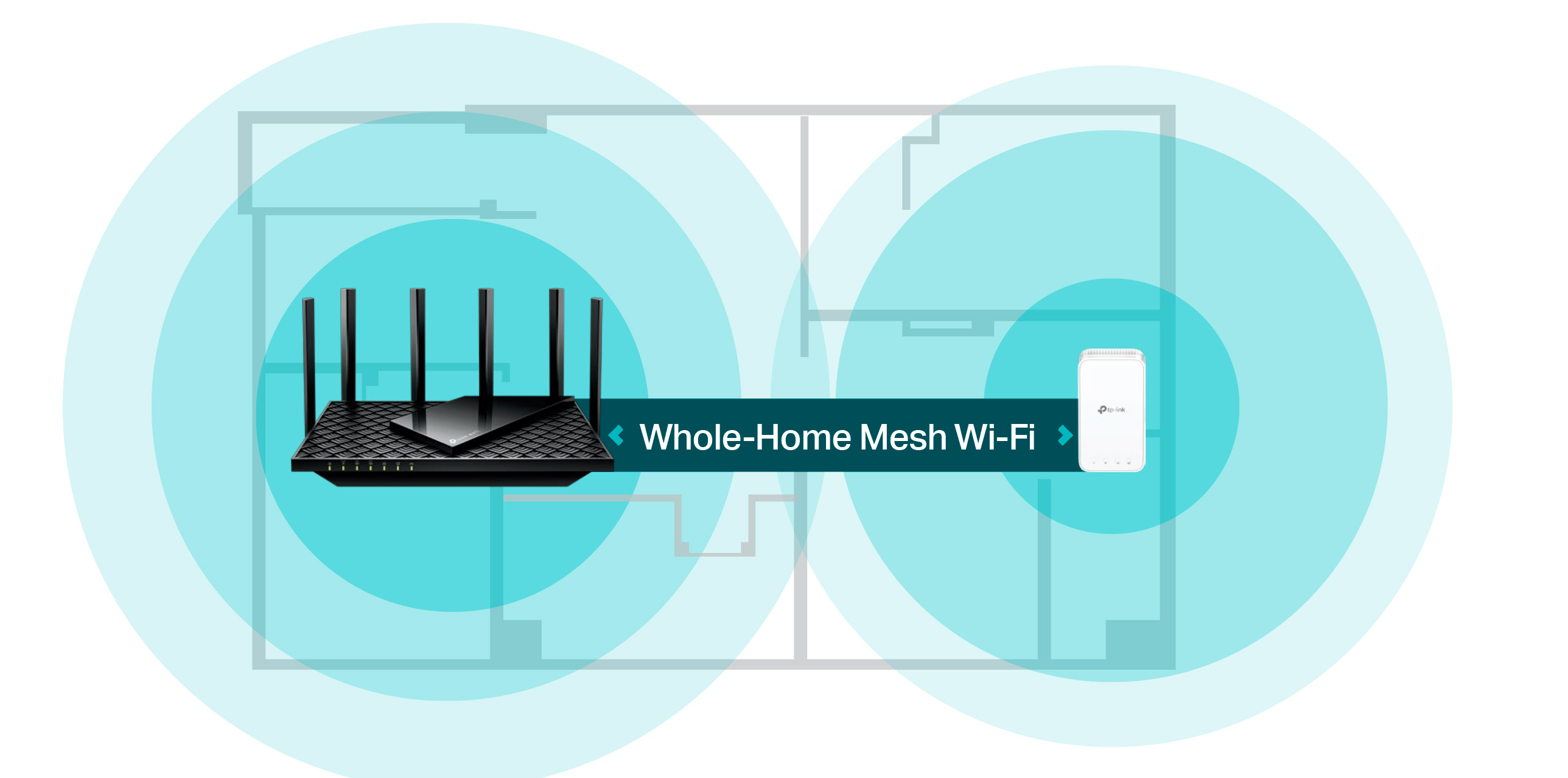 Router TP-Link Archer AXE75 WiFi 6E AX5400 de triple banda diseño frontal