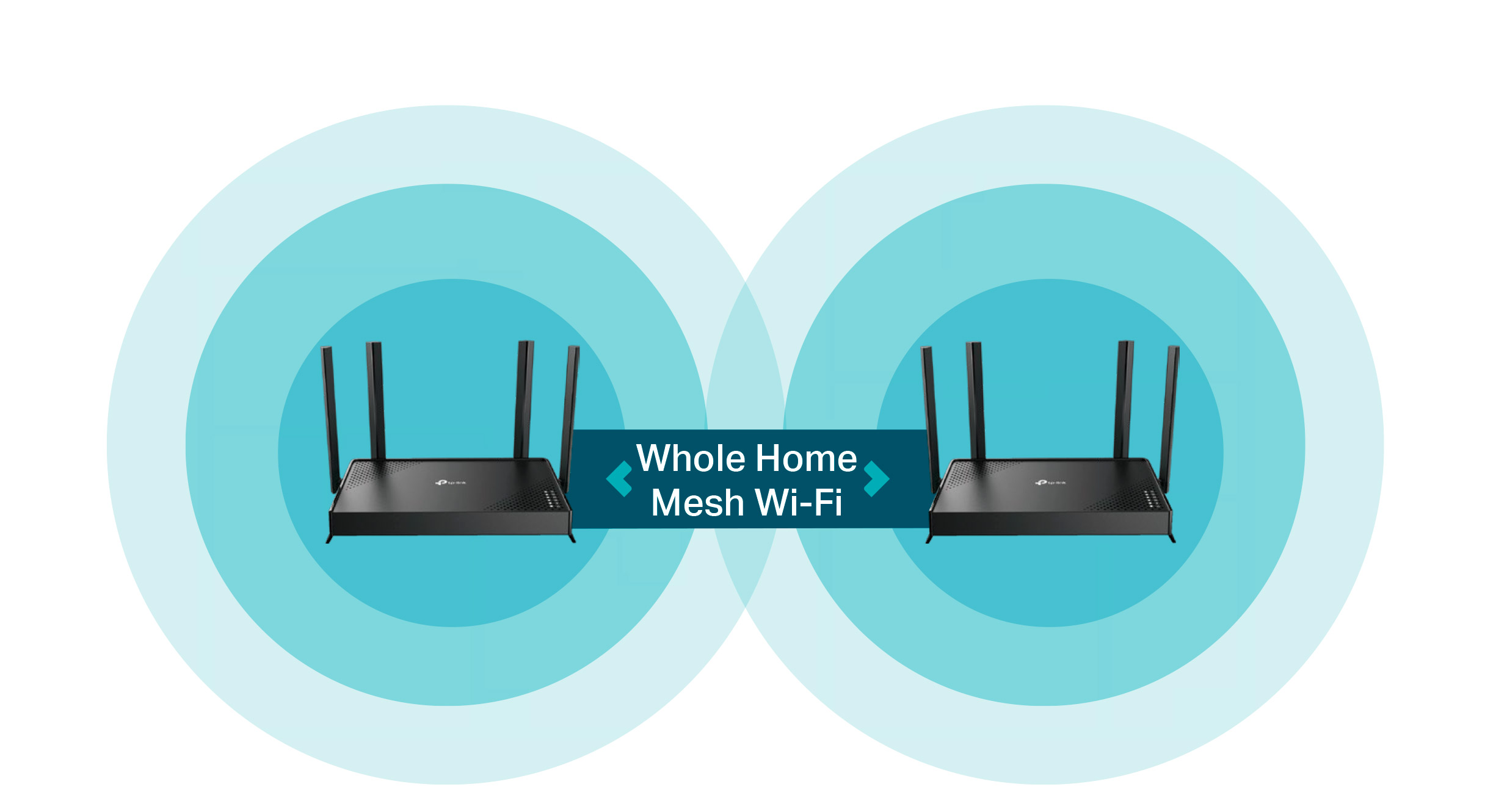 Router TP Link Archer BE220 WiFi 6E AX5400 de triple banda dise&ntilde;o frontal