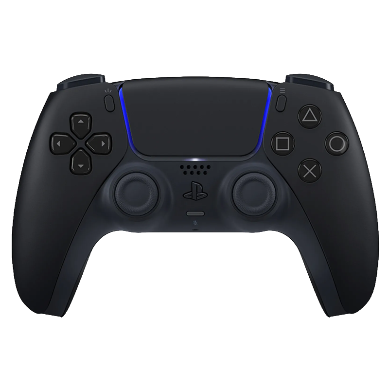 Control inalámbrico DualSense Midnight Black con diseño icónico y ergonómico