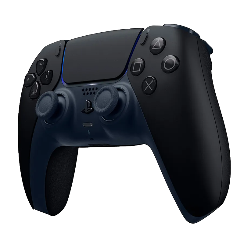 Detalle del diseño galáctico del control DualSense Midnight Black