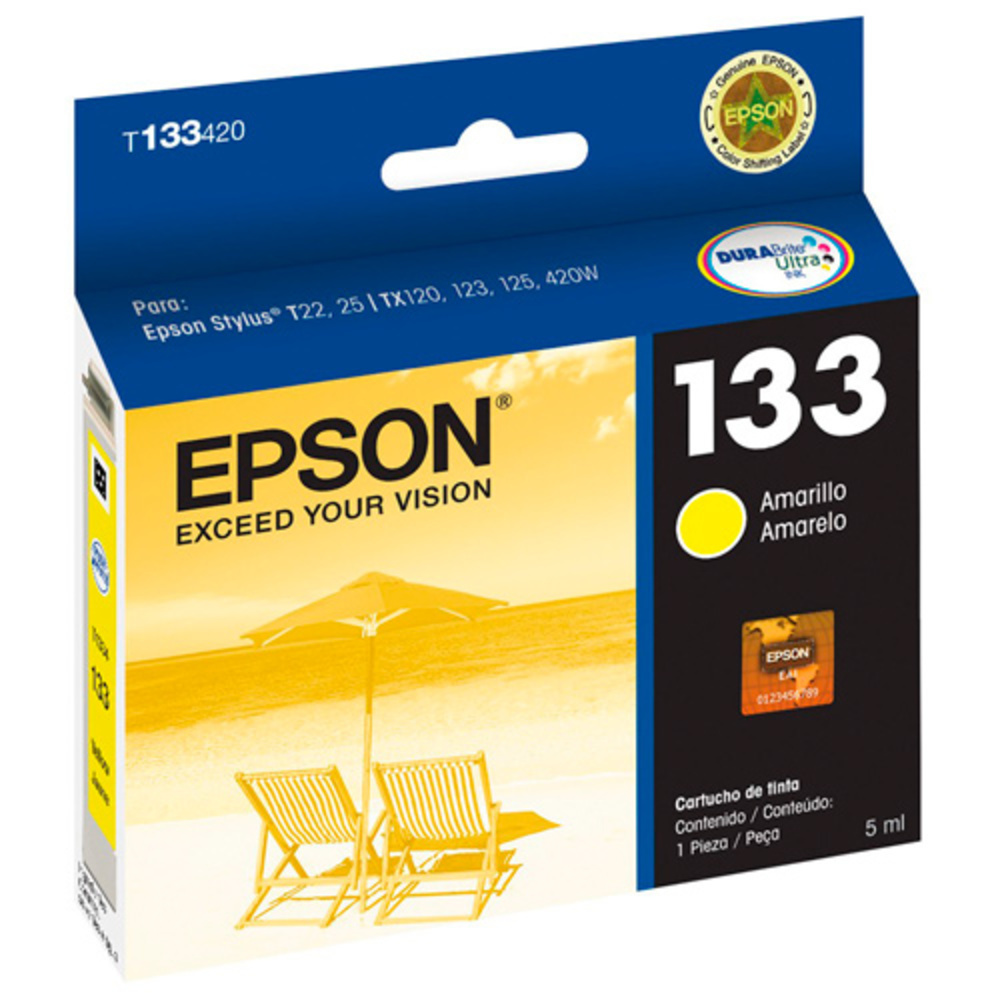 Imagen del Cartucho de Tinta Original Epson T133420 en un fondo blanco.
