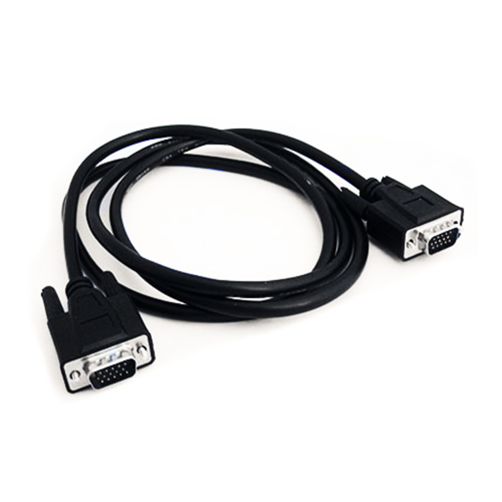 Imagen del Cable Monitor VGA m/m 15 pins en un fondo blanco.