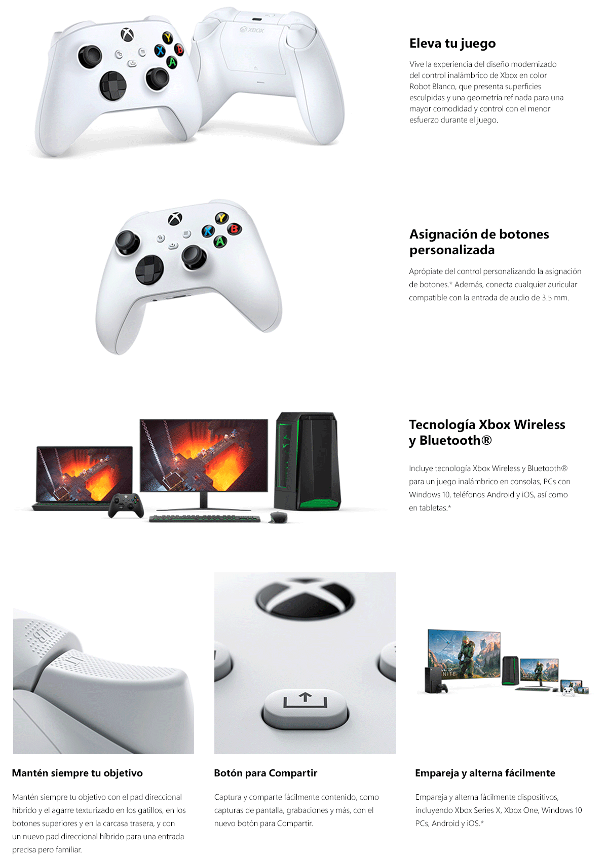 Control Xbox One Series BLANCO