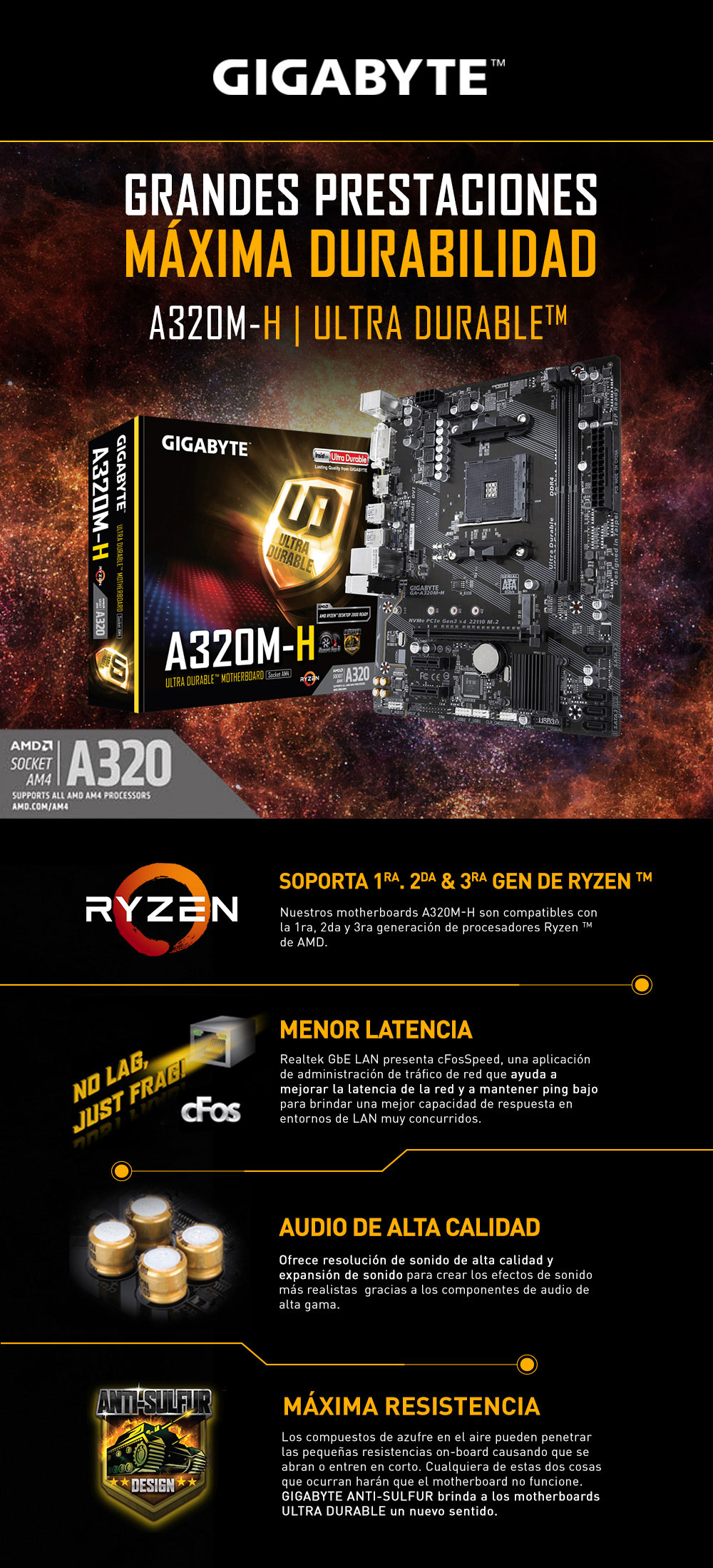 Amd discount a320 características