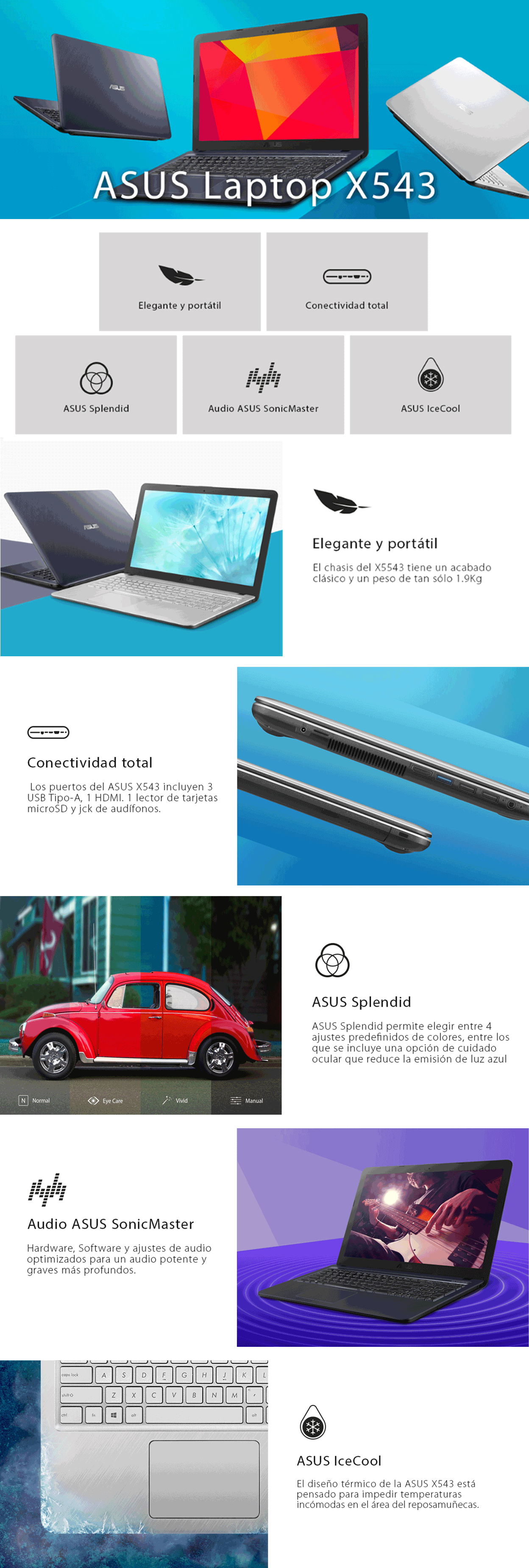 Asus Notebook X543UA 15.6