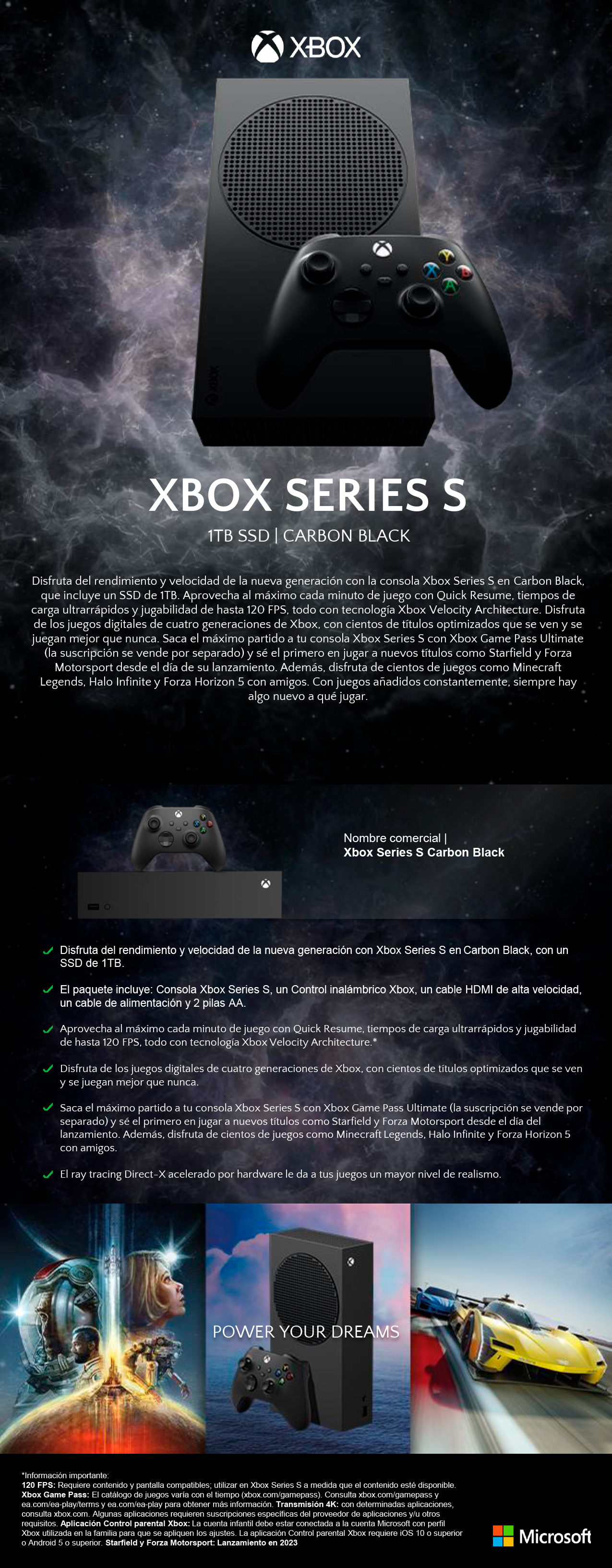 Xbox Series S Carbon Black: la nueva consola anunciada por la compañía -  Videojuegos - Tecnología 